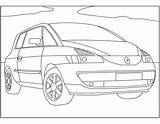 Renault Coloring sketch template