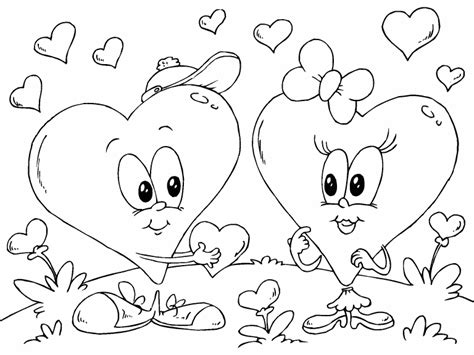 valentines hearts coloring page coloring pages