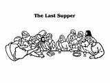 Supper Last Coloring Scenery Kids Color sketch template