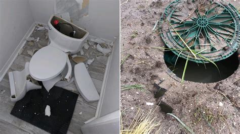 Toilet Explodes In Florida Home After Lightning Strikes Septic Tank