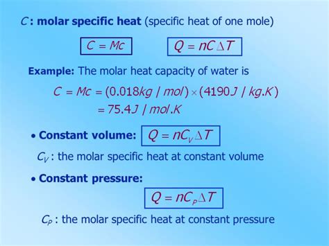 specific heat capacity learning notes  iit jee testbook