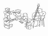 Coloring Orchestra Objets Bear Bestcoloringpagesforkids Coloriages sketch template