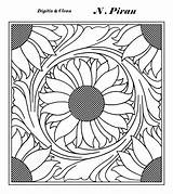 Tooling Sunflower Tooled Sheridan sketch template