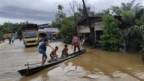 banjir subulussalam  rendam puluhan rumah  rikit namo buaya