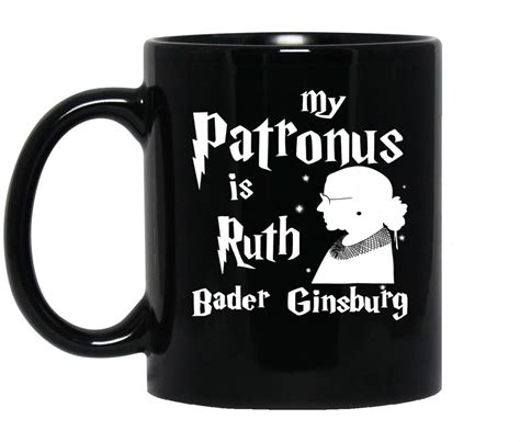 my patronus is ruth bader ginsburg mug black