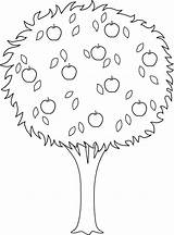 Tree Apple Outline Clipart Coloring Trees Clip Line Drawing Pages Colorable Printable Cliparts Mars Nature Drawings Library Attribution Forget Link sketch template