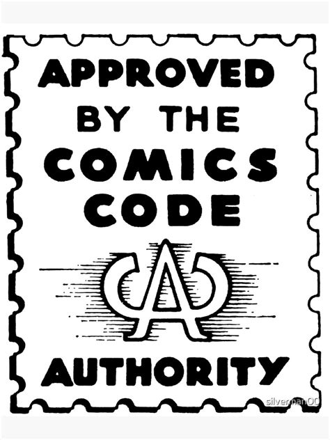 póster aprobado por the comics code authority de silverman00 redbubble