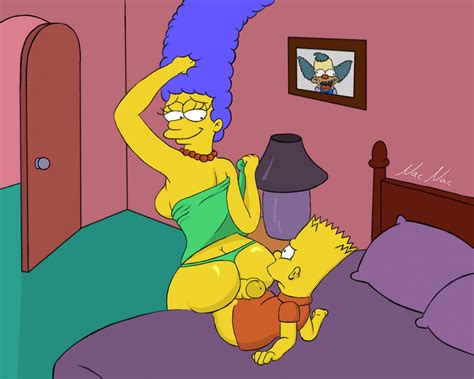 xbooru animation ass bart simpson bed bottomless bubble butt buttjob foreskin frottage