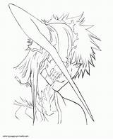 Bleach Pages Coloring Colouring Anime Printable Manga Print sketch template