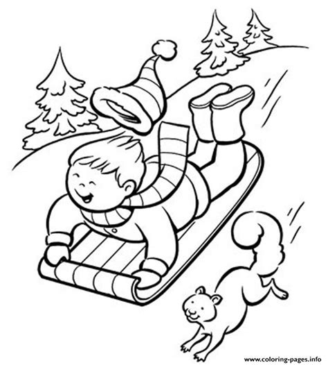 fun winter color pages  printd coloring page printable