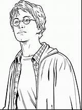 Potter Harry Coloring Pages Kids Color Getcolorings Printable sketch template
