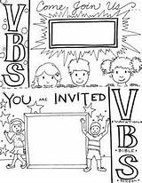 Vbs Invitation Bible School Vacation Printable Flyers Church Children Flyer Coloring Invitations Crafts Ministry Invite Kids Cards Sunday Card Outreach sketch template