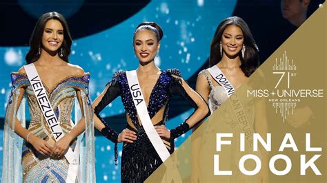 71st miss universe top 3 final look miss universe youtube