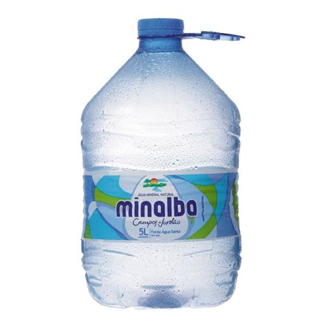 agua minalba  ml  gas liquida bebidas