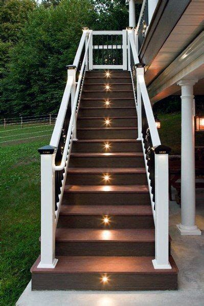 top   deck lighting ideas outdoor illumination exterior stairs outdoor stairs