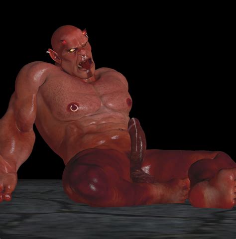 rule 34 3d black howler demon male male only orc solo