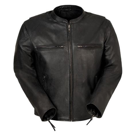 first manufacturing® fim278cv5x 3x blk indy v2 men s leather jacket