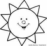 Sun Coloring Summer Pages Clipart Clipartbest sketch template