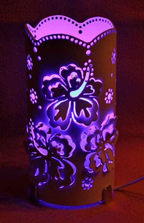 Lámpara Hibiscos Pvc Pipe Crafts Pvc Projects Pipe Lamp Mini