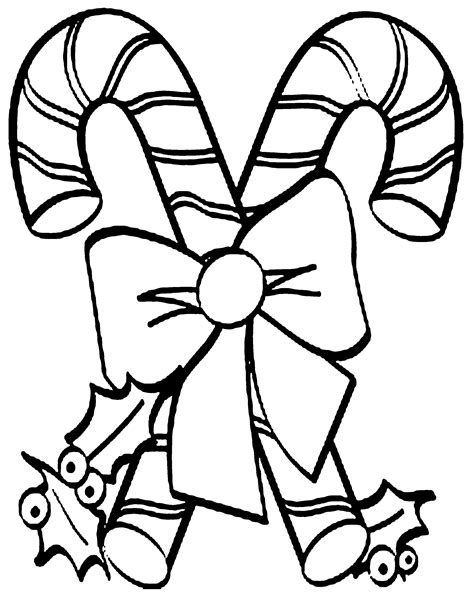 candy cane page preschool coloring pages