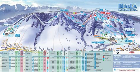 mapa tras kaniowka narty  snowboard skigopl