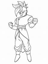 Coloriage Goku Enregistrée sketch template