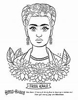 Kahlo Coloring Pages Frida Feminist Book Printable Beyonce Babes Color Women Sheets Drawing History Boss Getcolorings Getdrawings Grown Ups Activity sketch template