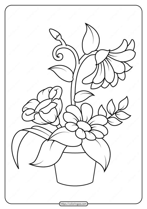 coloring pages flowers printable  svg images file