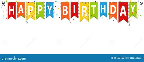 happy birthday banner background editable vector illustration stock