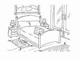 Bedroom Coloring Pages Getcolorings Color Print sketch template