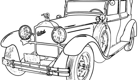 antique car coloring pages coloring home