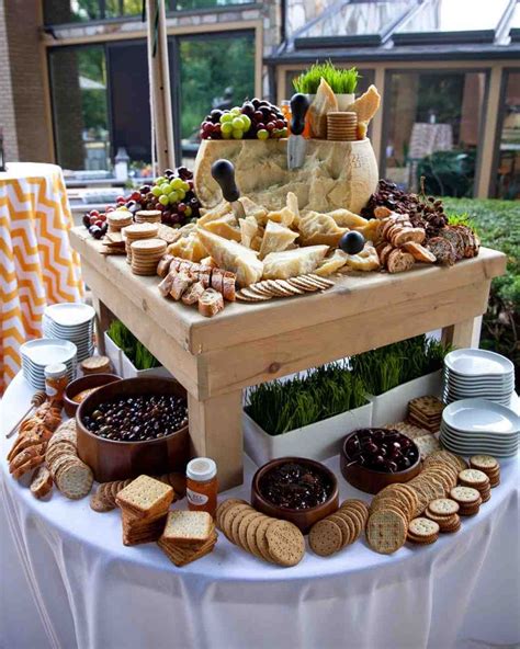 food ideas  wedding reception buffet examples  forms