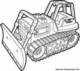 Coloring Bulldozer Pages Construction Dozer Drawing Monster Truck Excavator Tonka Print Equipment Backhoe Mohawk Color Tractor Printable Warrior Clipart Kinder sketch template