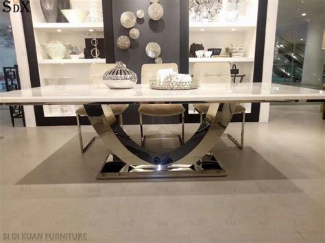 china dining room furniture marble top dining table set modern dining