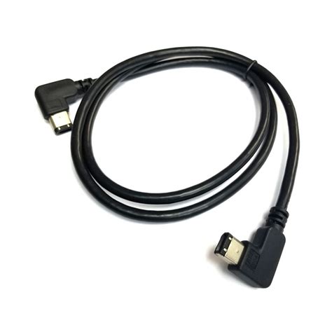 firewire  ieee   pin  degree side angled data video cable