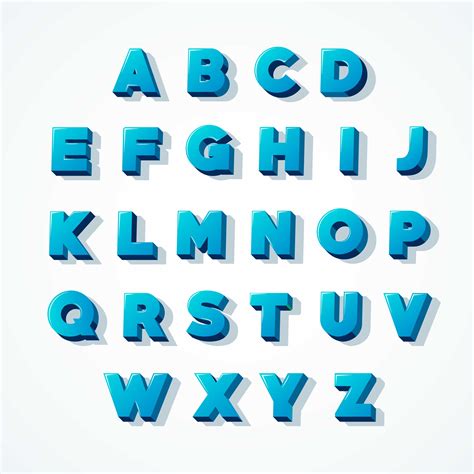 letters alfabet  alphabet letters vector image