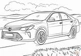 Toyota Coloring Camry Pages Hilux Printable Template Drawing Paper Supercoloring Sketch sketch template