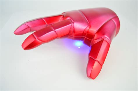superhero iron man mark  gloves  led light pvc action figure toy