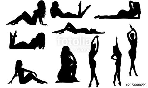 fit woman silhouette sensual female vector beautiful girl posing clipart clip art logo