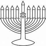 Menorah Hanukkah Hannukah Jewish Kwanzaa sketch template