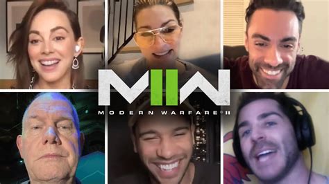 call  duty modern warfare  cast  enact voice lines   game youtube