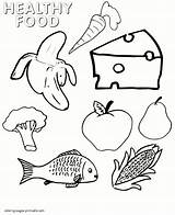Pages Healthy Grains Picnic Eat Getcolorings Unhealthy Worksheet Preschoolers sketch template