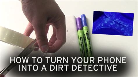 turn your iphone into a semen detecting black light using household
