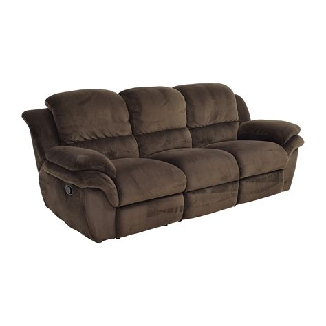 bobs discount furniture bobs furniture brown reclining couch sofas