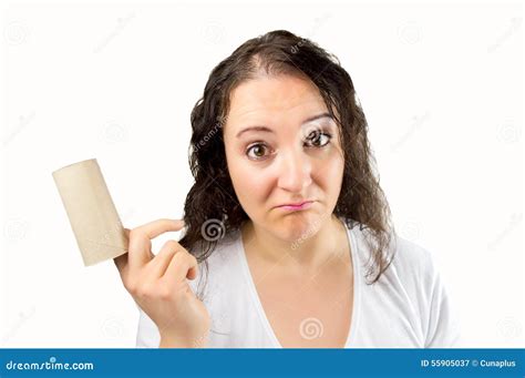 toilet paper roll stock image image  copyspace