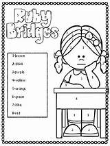 Coloring Ruby Bridges History Month Diversity Celebrating Created sketch template