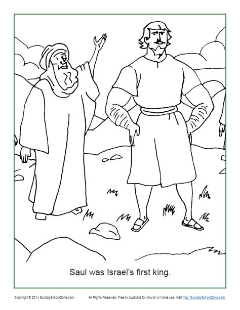 samuel  saul coloring pages