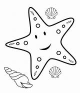 Starfish Coloring Pages Print Fish Star Getdrawings sketch template