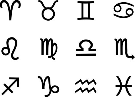 zodiac signs vector  clip art library