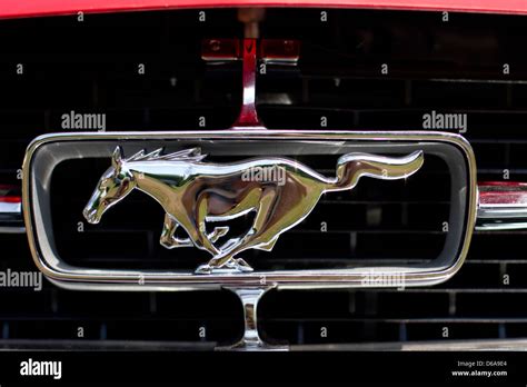 ford mustang logo   horse stock photo alamy